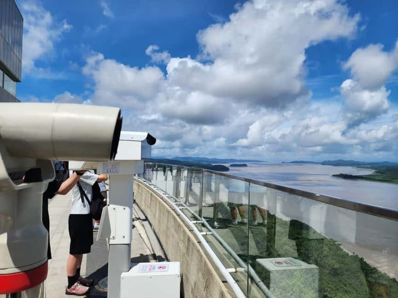 Closest Observatory to DMZ: North Korea View(Starbucks Tour) - Where the view comes from: Jogang Observatory at Aegibong