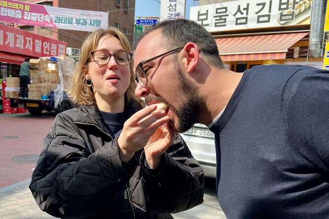 Mangwon Market Food tour By Locals; Cheap Eats to Fancy Feast - Jay & Sam: why the storytelling makes the food taste better